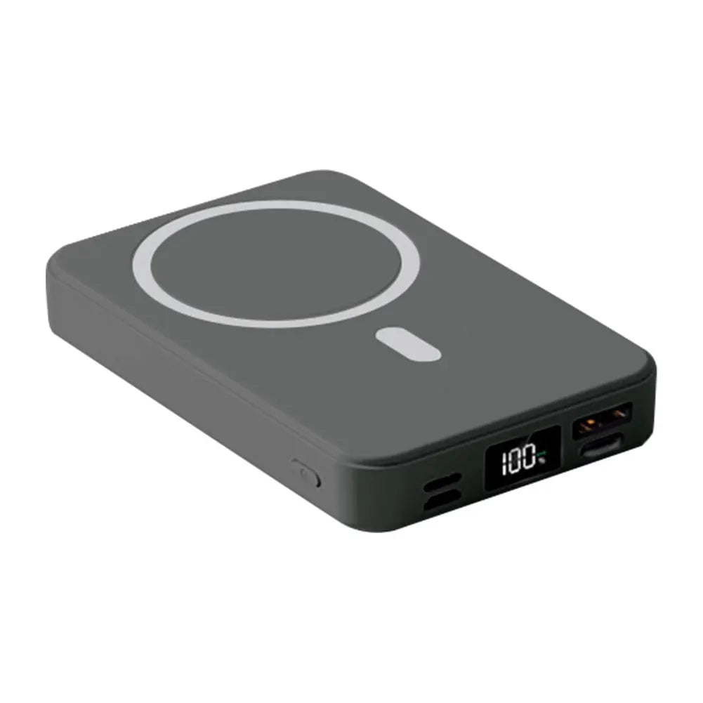 10000mAh Magnetic Power Bank with Folding Stand 15W Fast Charging Portable Wireless Charger Spare Battery for iPhone Android