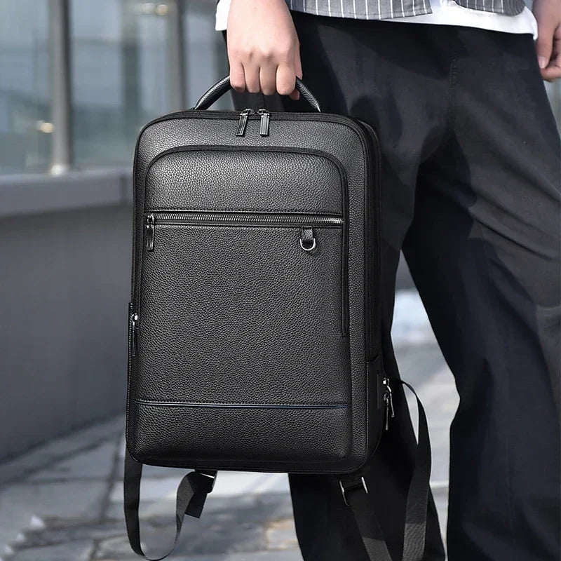 Executive Leather Business & Travel Backpack