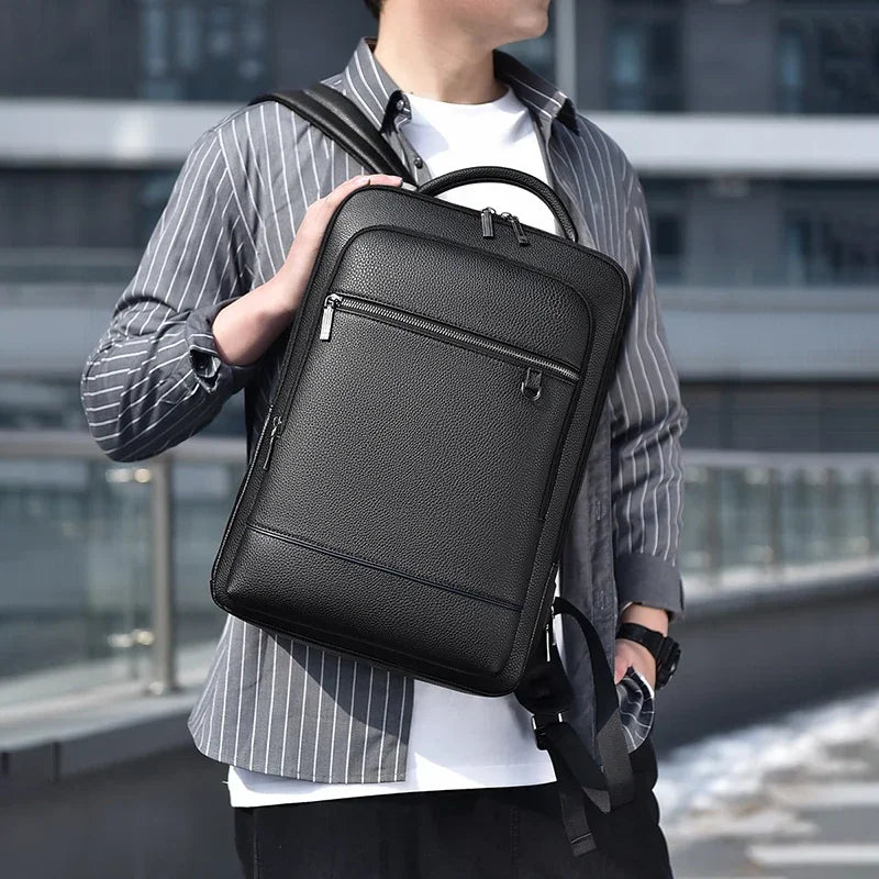 Executive Leather Business & Travel Backpack