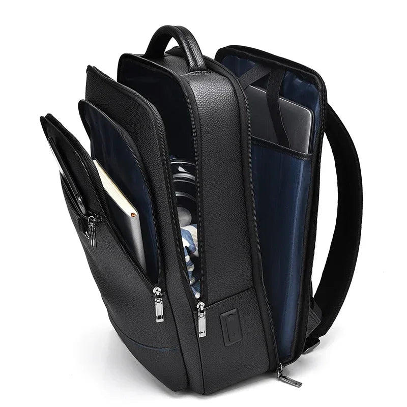 Executive Leather Business & Travel Backpack